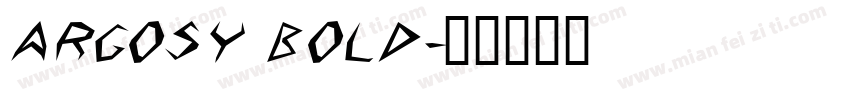 Argosy Bold字体转换